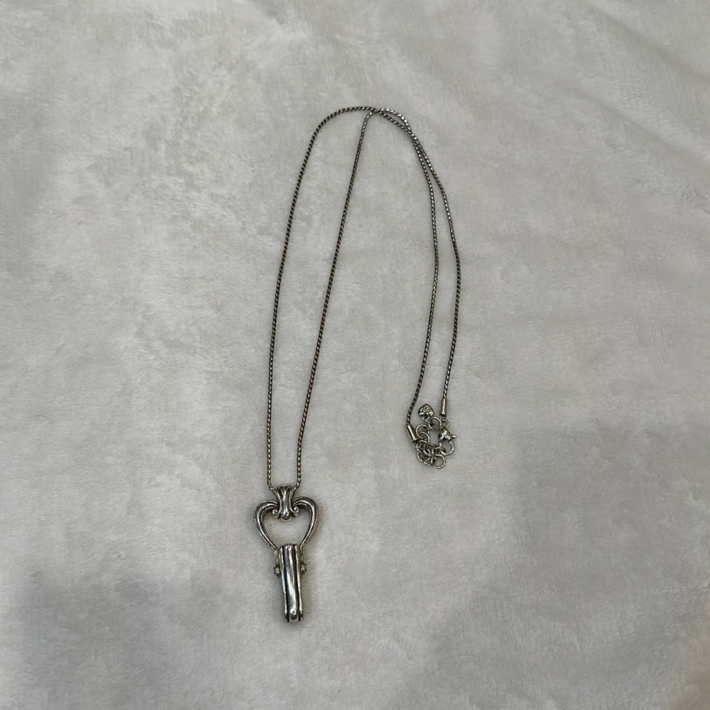 Brighton Faux Silver Necklace Lanyard Name Badge